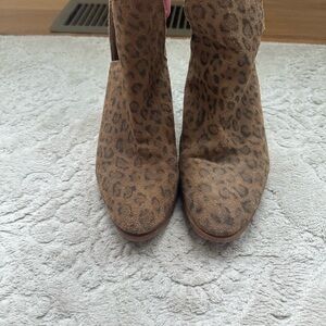 Leopard Print Ankle Boots